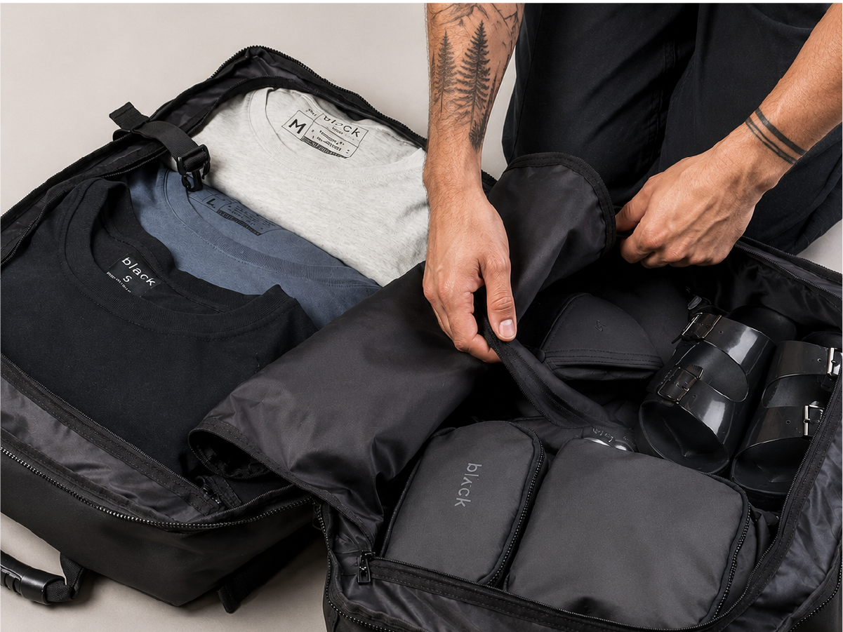 Black — packing
