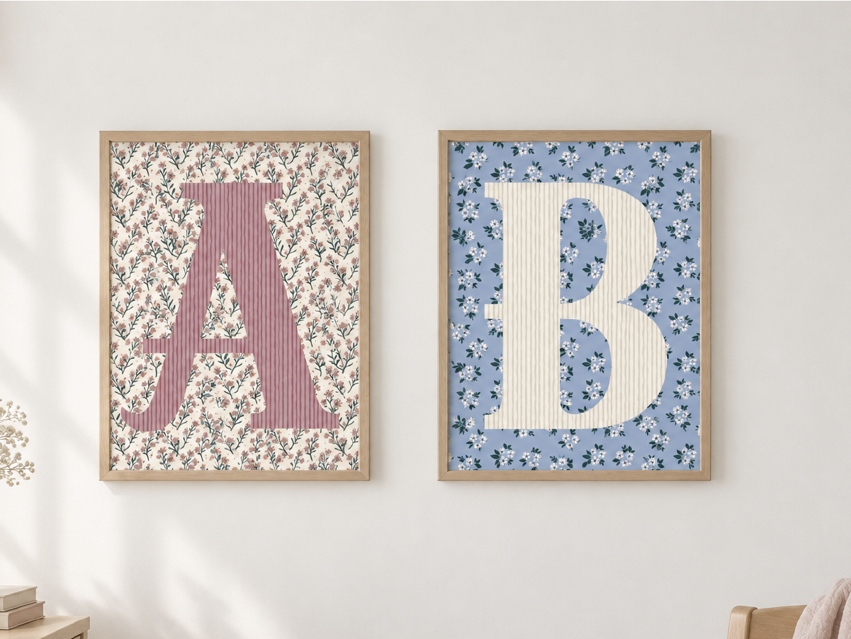 Ilustraciones — cuadros letras A y B